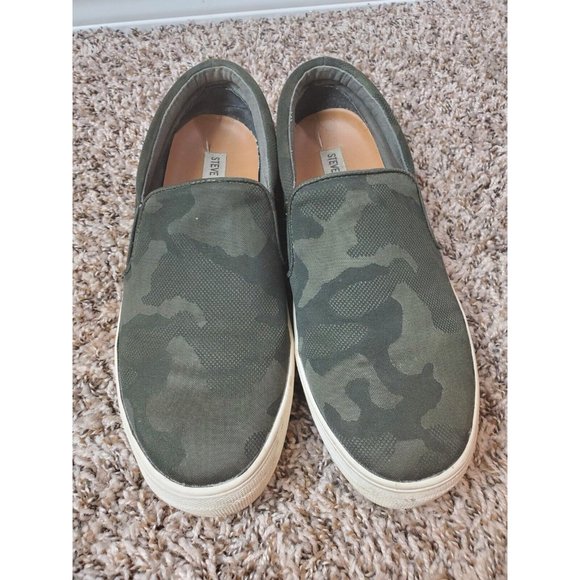 Steve Madden Camoflauge Slip On Sneakers Size 10 - Picture 3 of 10